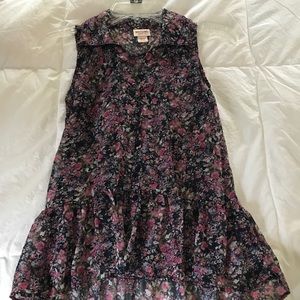 floral top with peplum bottom